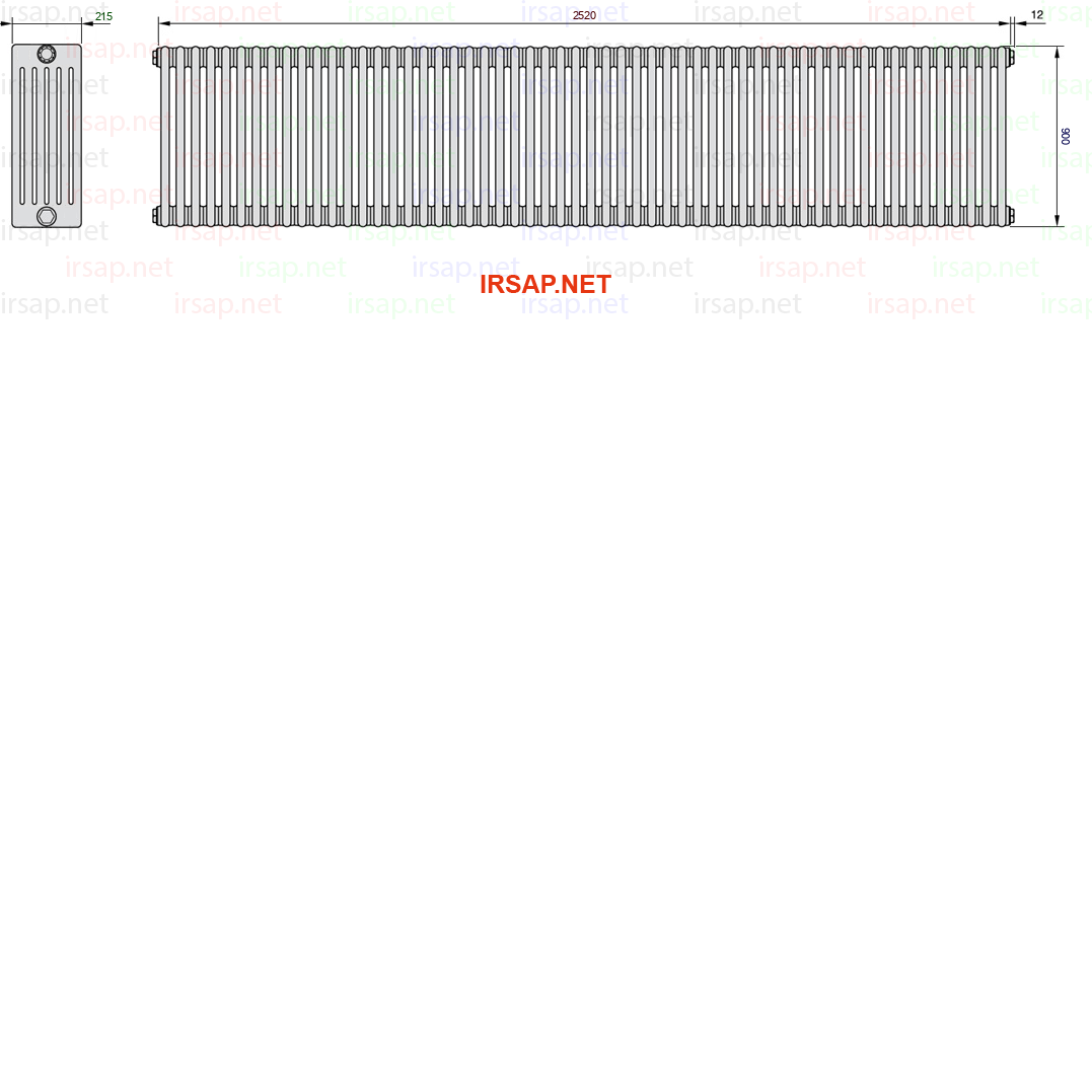 Радиатор IRSAP Tesi 60900/56 T12 CL 01